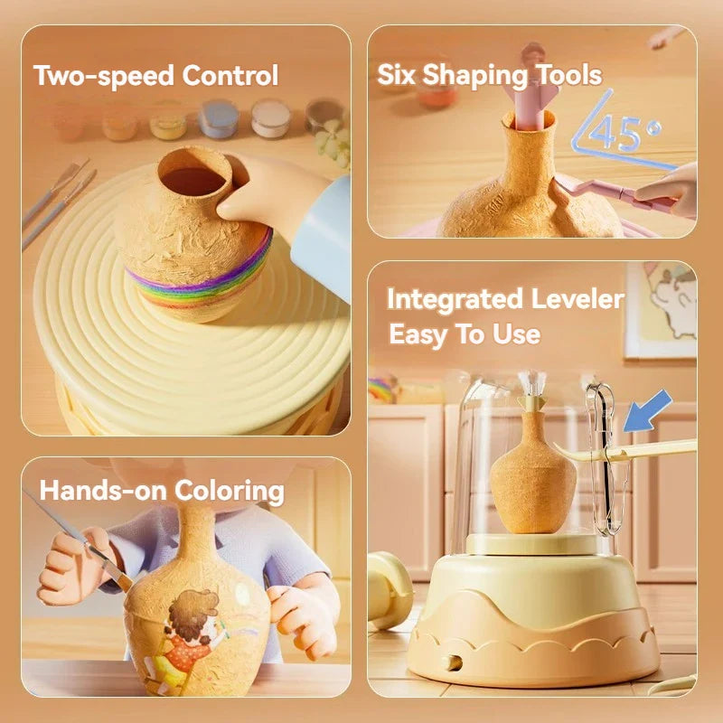 Kids Electric Pottery Machine - Wholesalus