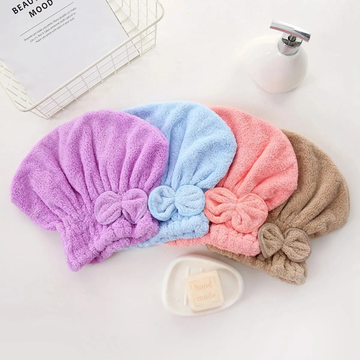 Microfiber Hair Drying Shower Turban - Wholesalus
