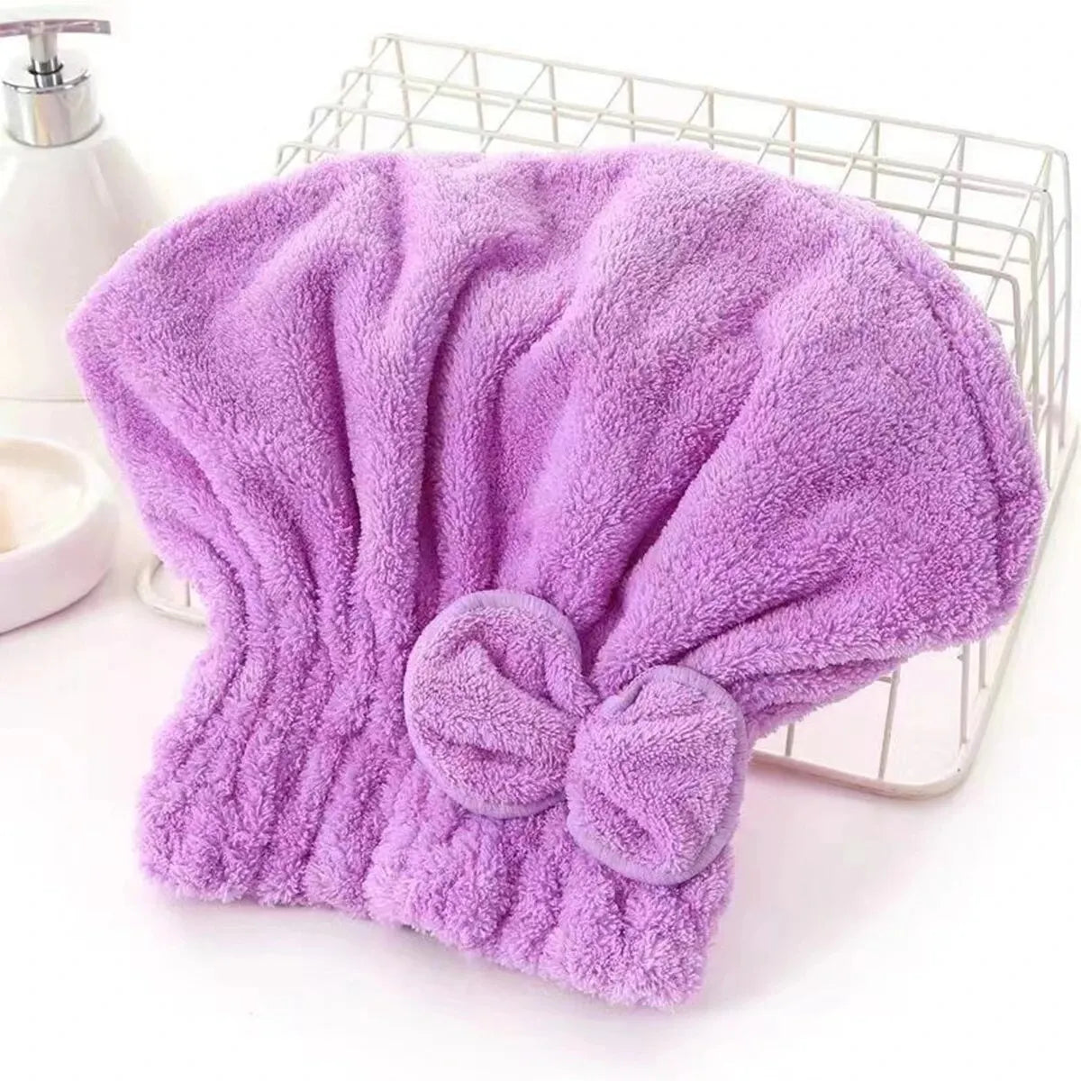 Microfiber Hair Drying Shower Turban - Wholesalus