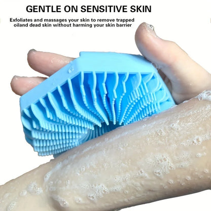 Soft Silicone Shower Body Scrubber - Wholesalus
