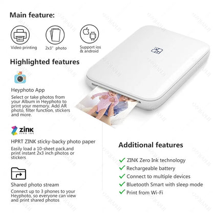 Portable Wireless Photo Printer - Wholesalus