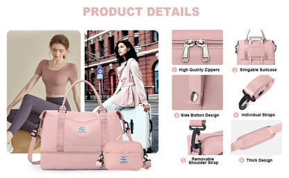 Travel Duffel Bag with Shoes Compartment - Wholesalus