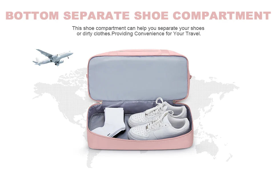 Travel Duffel Bag with Shoes Compartment - Wholesalus