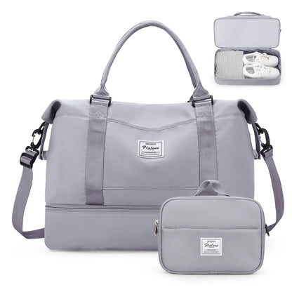 Travel Duffel Bag with Shoes Compartment - Wholesalus