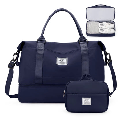 Travel Duffel Bag with Shoes Compartment - Wholesalus
