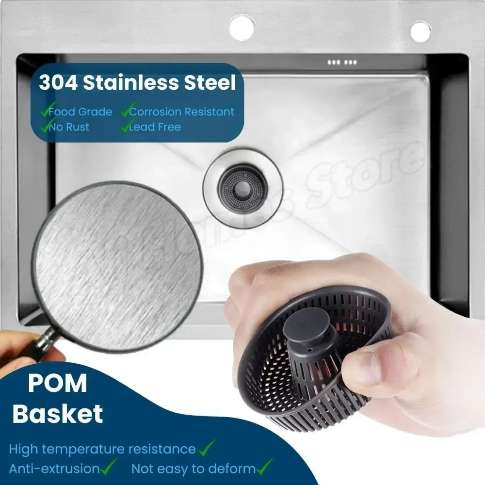 3-in-1 Kitchen Sink Strainer - Wholesalus