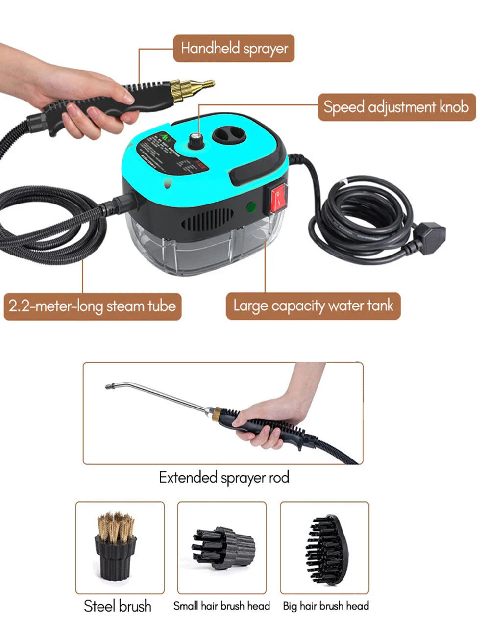 High Pressure Steam Cleaner - Wholesalus
