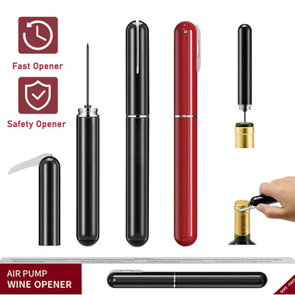 2-in-1 Air Pump Wine Bottle Cork Opener - Wholesalus