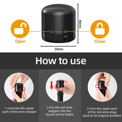 2-in-1 Air Pump Wine Bottle Cork Opener - Wholesalus