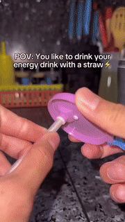 Silicone Soda Can Lid with Straw - Wholesalus