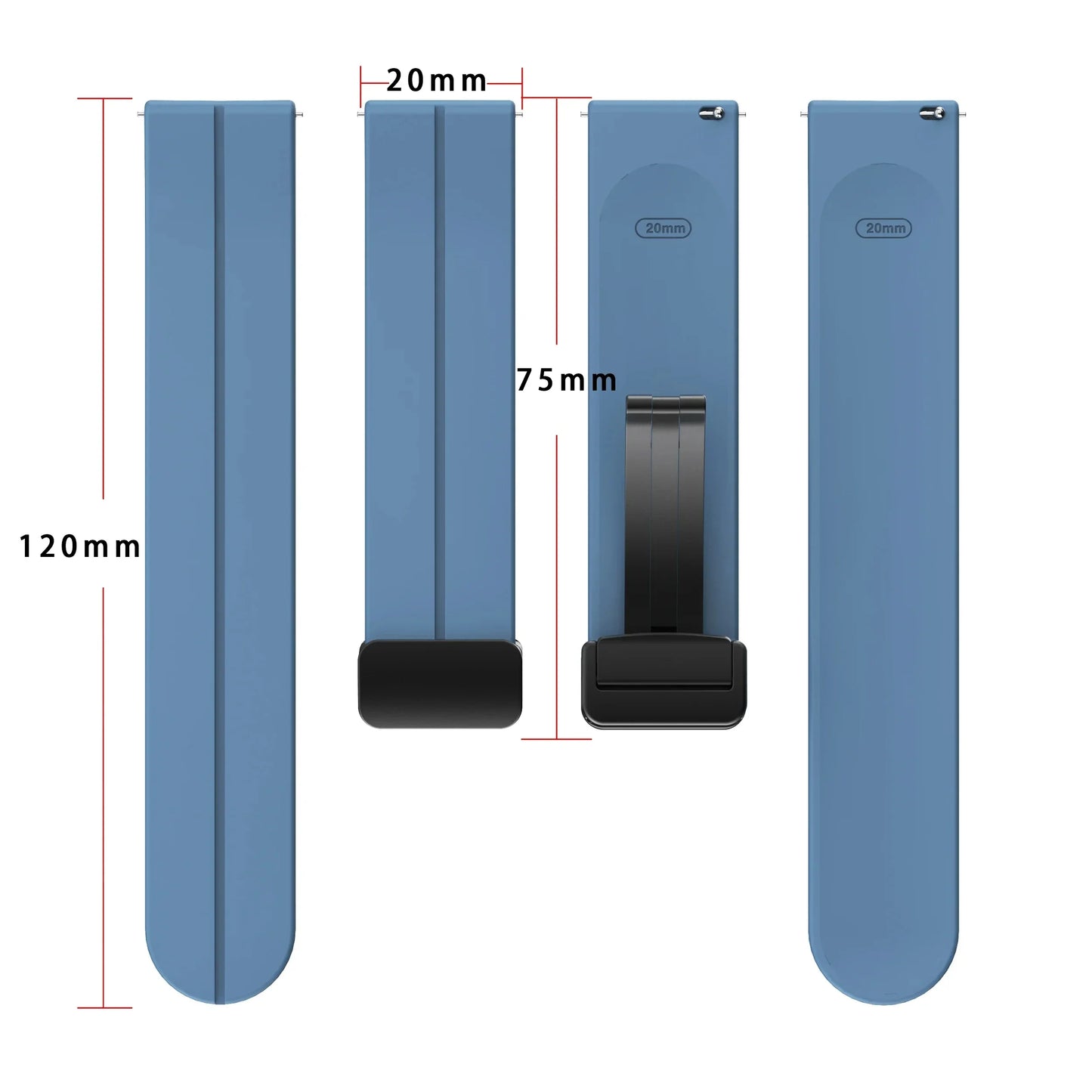 Magnetic Silicone Watch Strap - Wholesalus