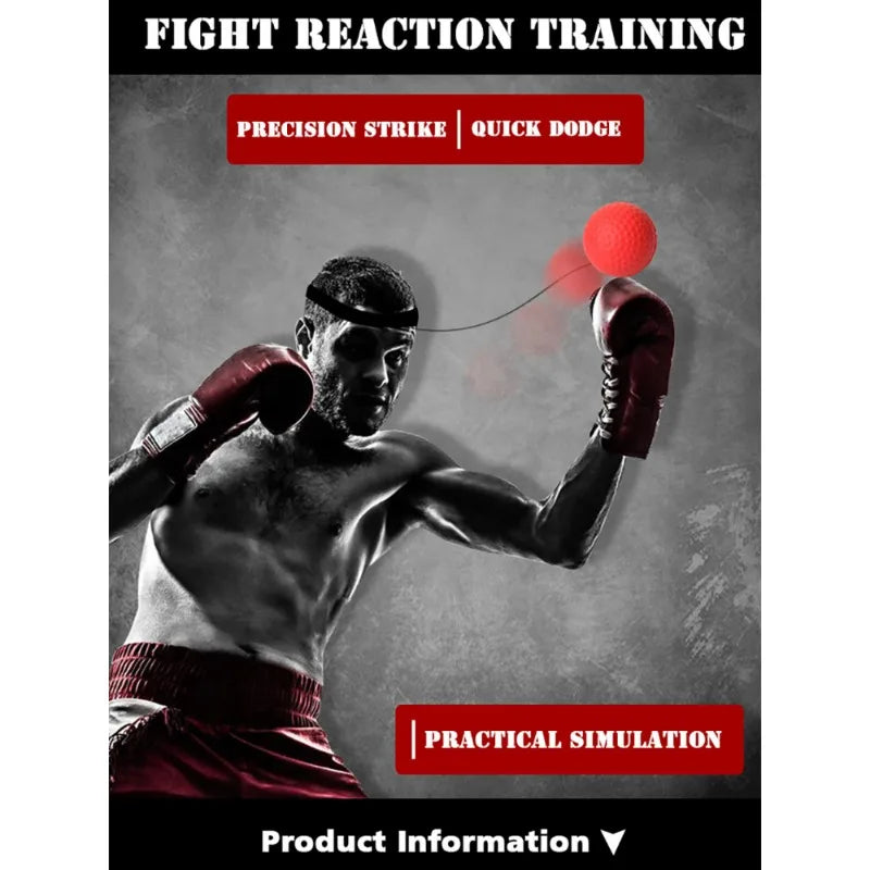 Head Mounted Boxing Reflex Ball Trainer - Wholesalus