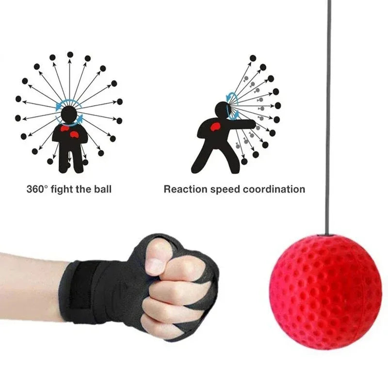 Head Mounted Boxing Reflex Ball Trainer - Wholesalus