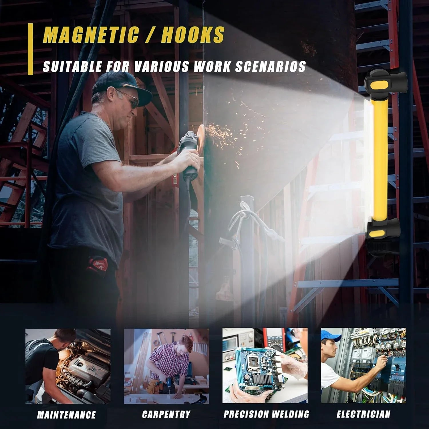 LED Magnetic Emergency Work Light - Wholesalus