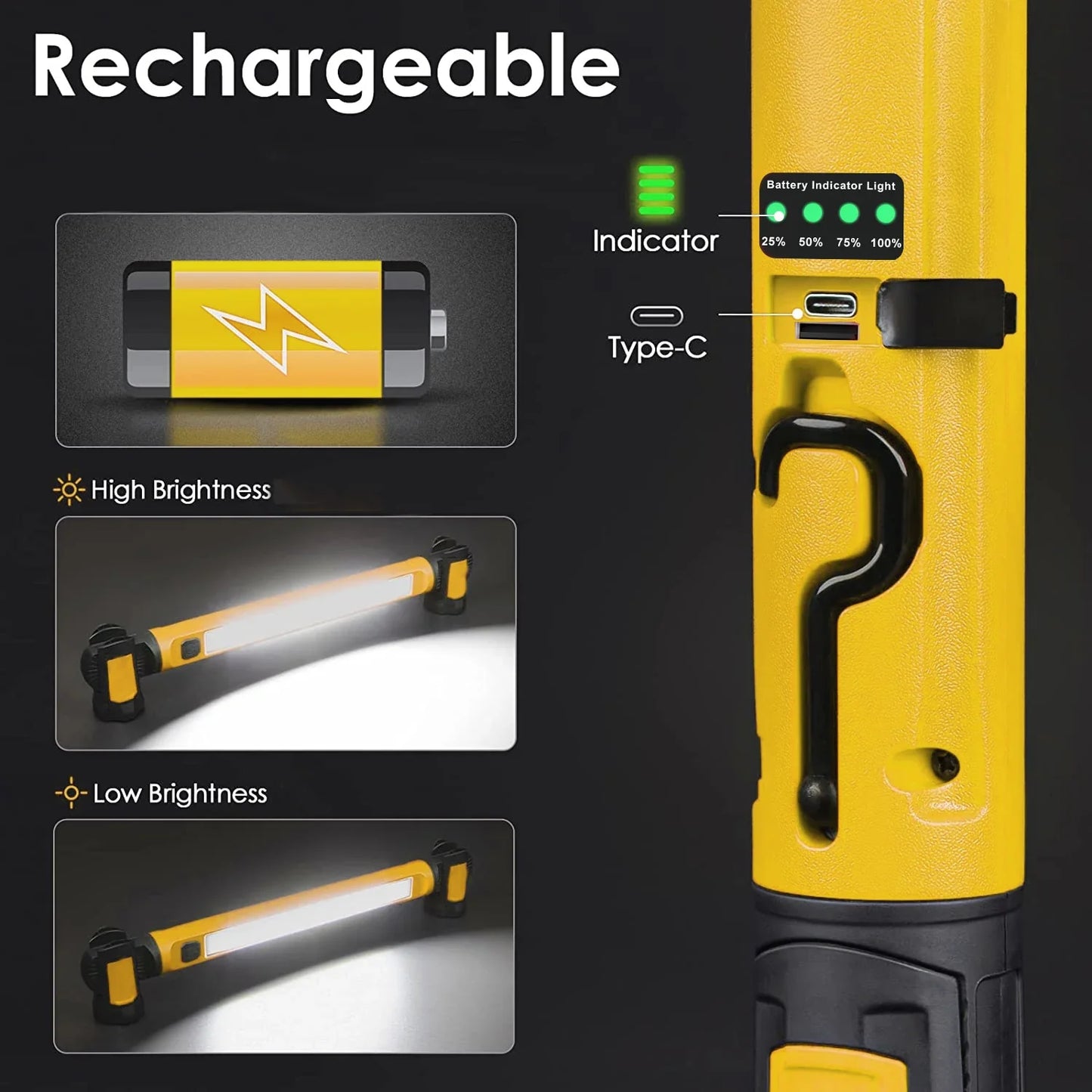 LED Magnetic Emergency Work Light - Wholesalus