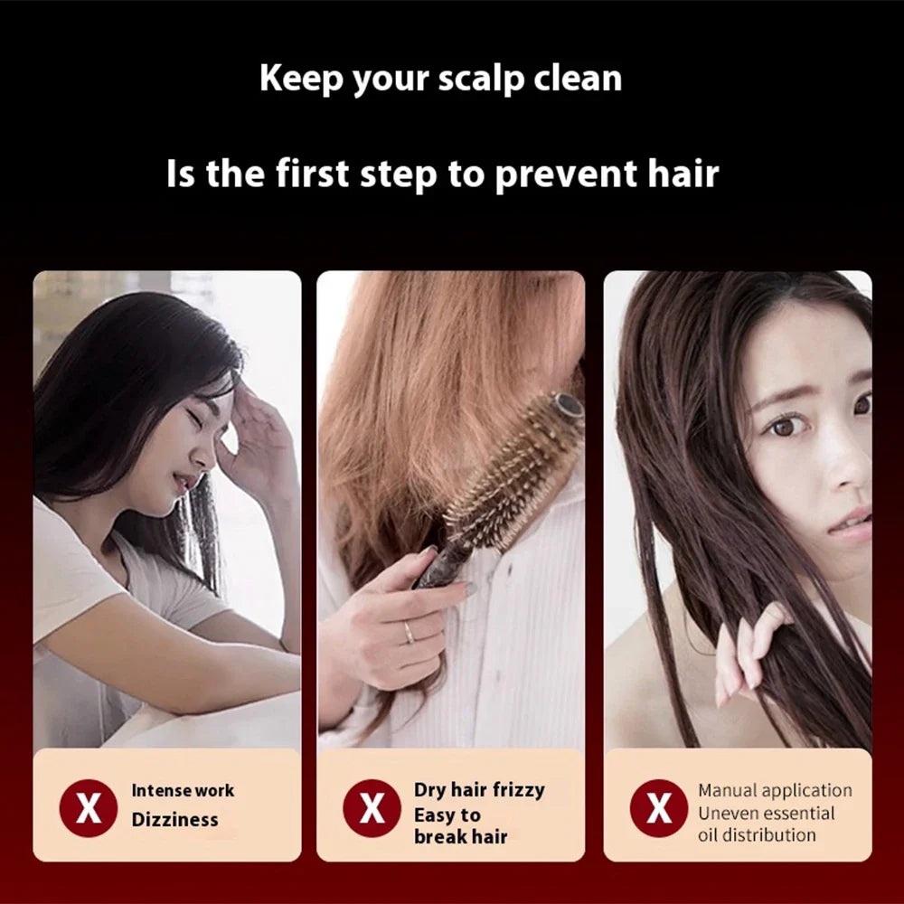 Portable Electric Scalp Massage Comb - Wholesalus