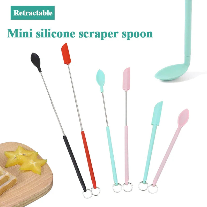 Retractable Silicone Scraper Spoon - Wholesalus