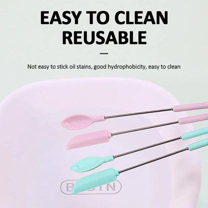 Retractable Silicone Scraper Spoon - Wholesalus