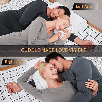 Memory Foam Couples Pillow with Arm Rest - Wholesalus