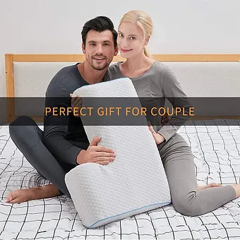 Memory Foam Couples Pillow with Arm Rest - Wholesalus