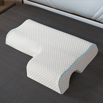 Memory Foam Couples Pillow with Arm Rest - Wholesalus