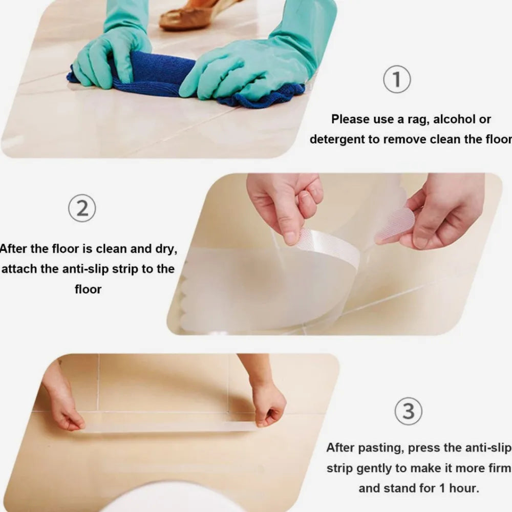 Transparent Anti-Slip Strips - Wholesalus