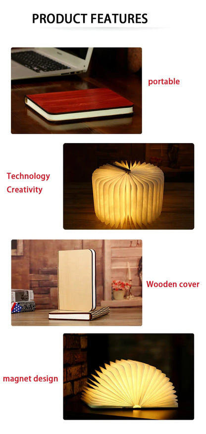 Creative Book LED Night Light - Wholesalus