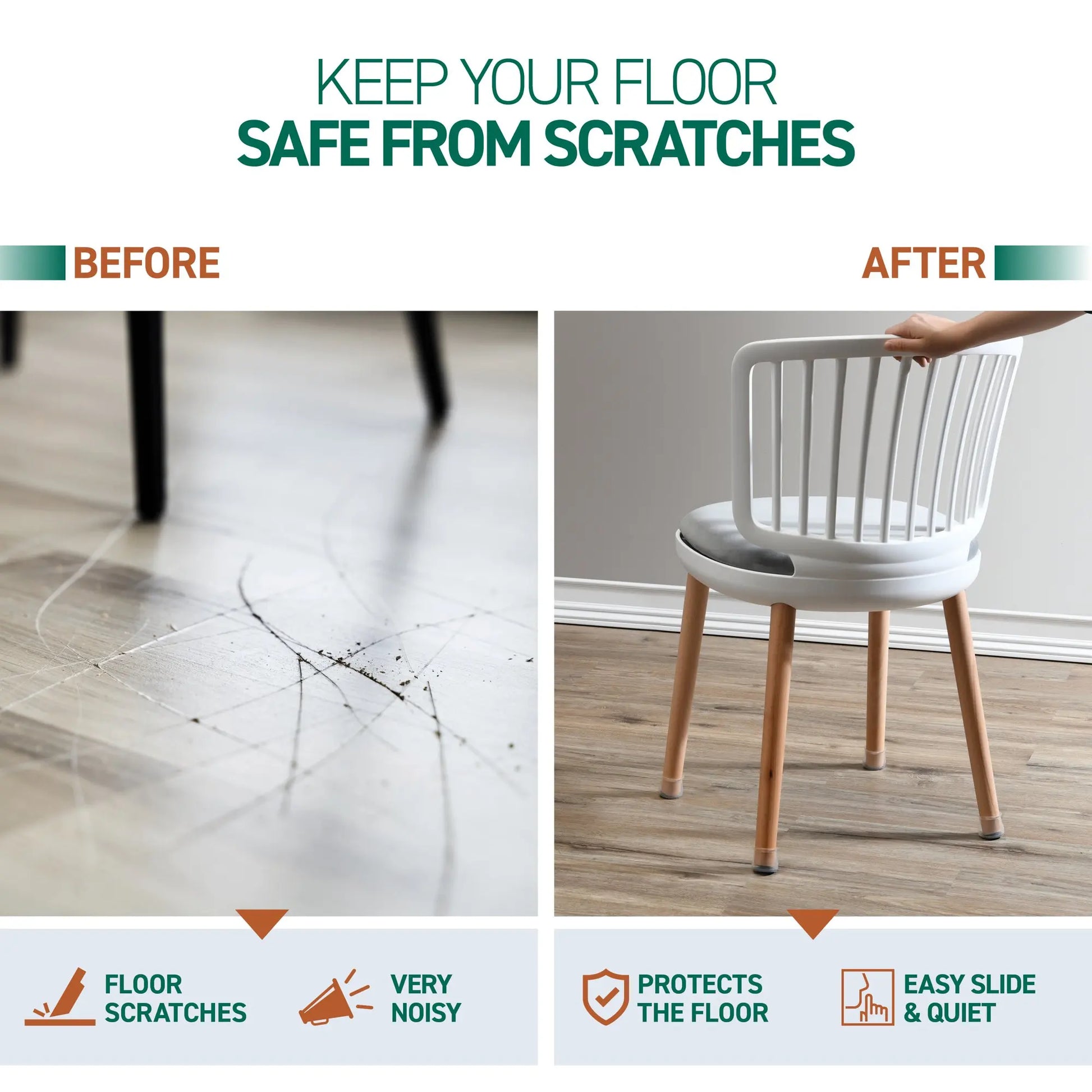 Silicone Furniture Chair Leg Floor Protector - Wholesalus