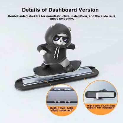 Car Dashboard Sliding Panda - Wholesalus