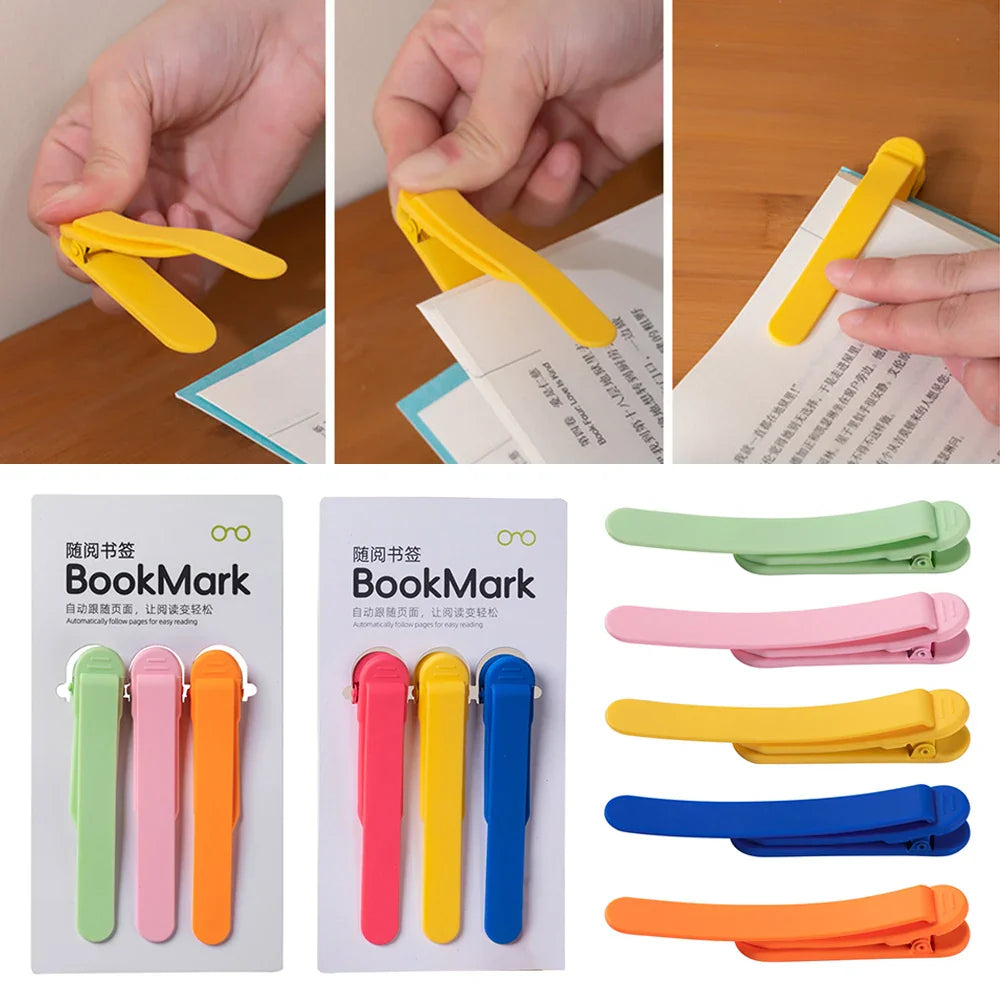 3Pcs Silicone Bookmarks - Wholesalus