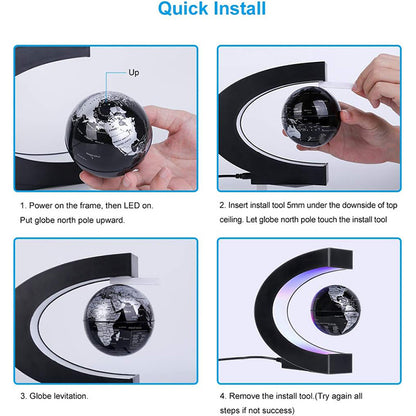 Magnetic Levitation Globe Ornament - Wholesalus