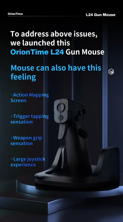 Ergonomic Gun Style Gaming Mouse - Wholesalus
