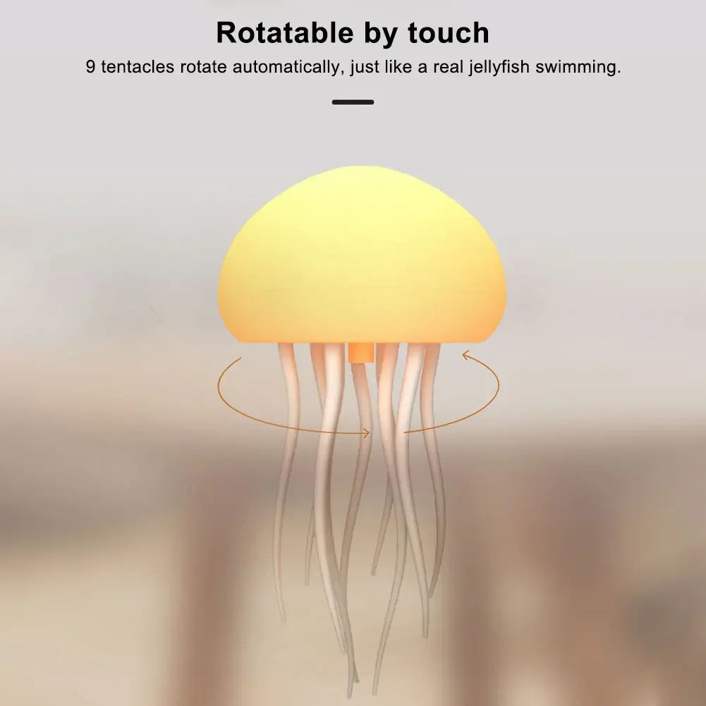 Voice Control Jellyfish LED Night Lamp - Wholesalus