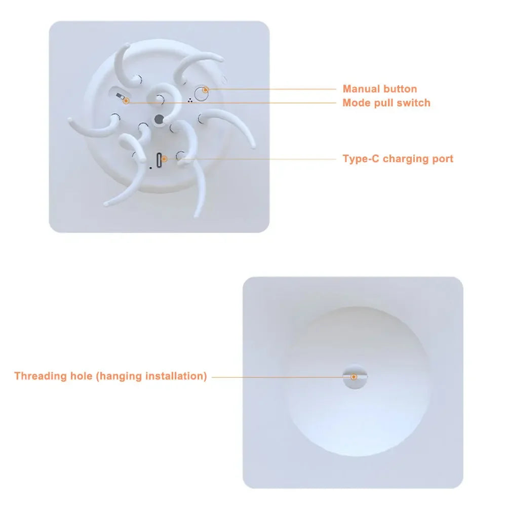 Voice Control Jellyfish LED Night Lamp - Wholesalus