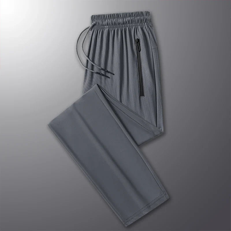 High Elastic Ice Silk Casual Pants - Wholesalus