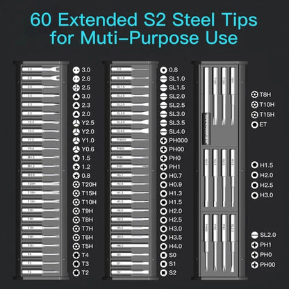 Electric  60 in 1 Precision Screwdriver Kit - Wholesalus