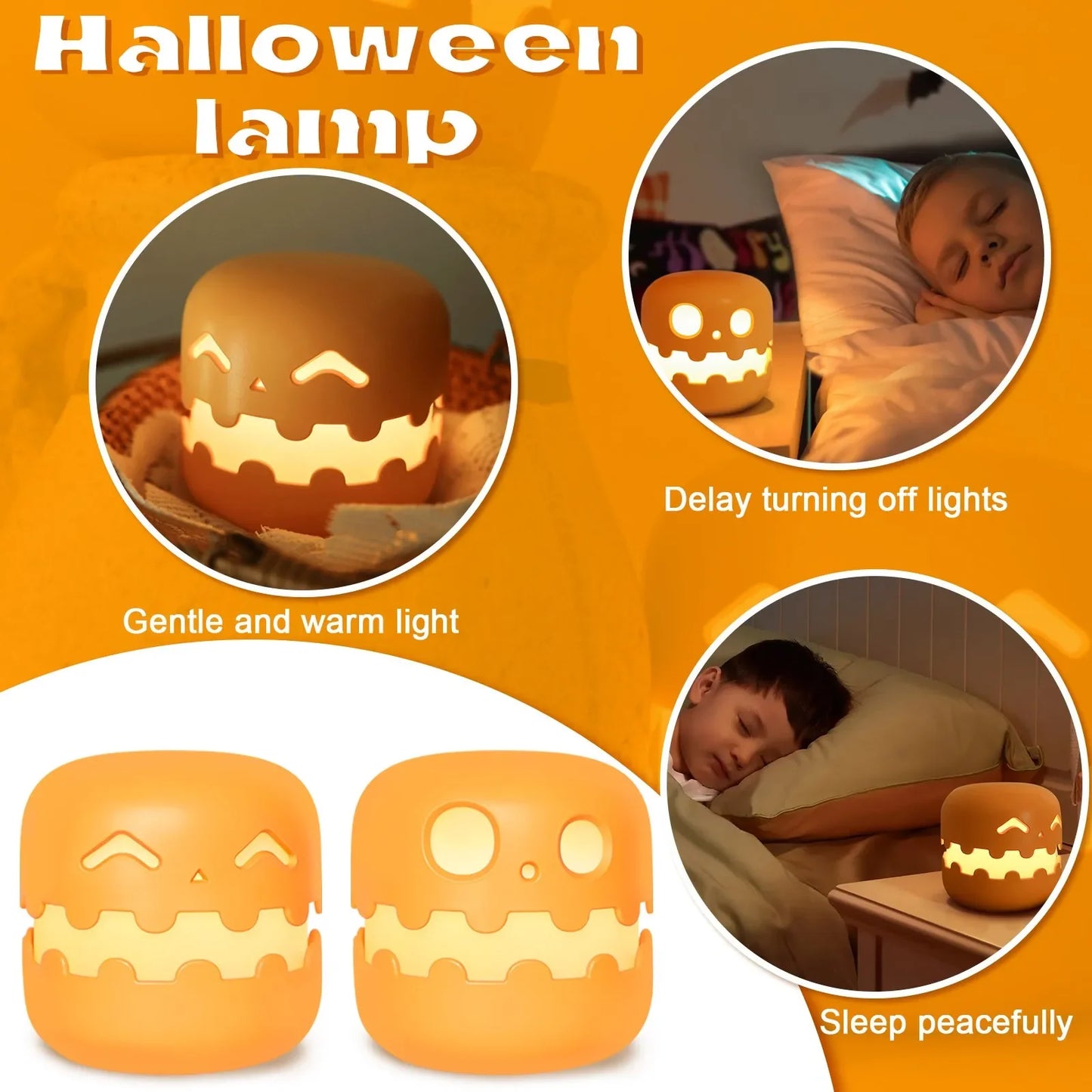 Halloween Pumpkin Night Light - Wholesalus