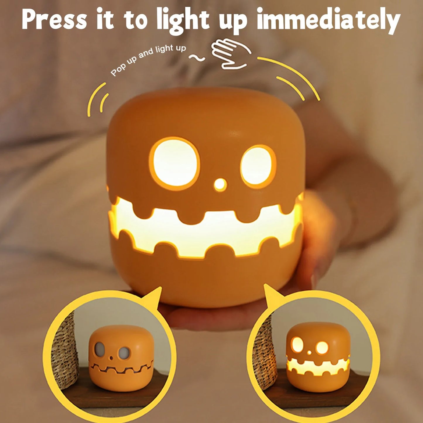 Halloween Pumpkin Night Light - Wholesalus