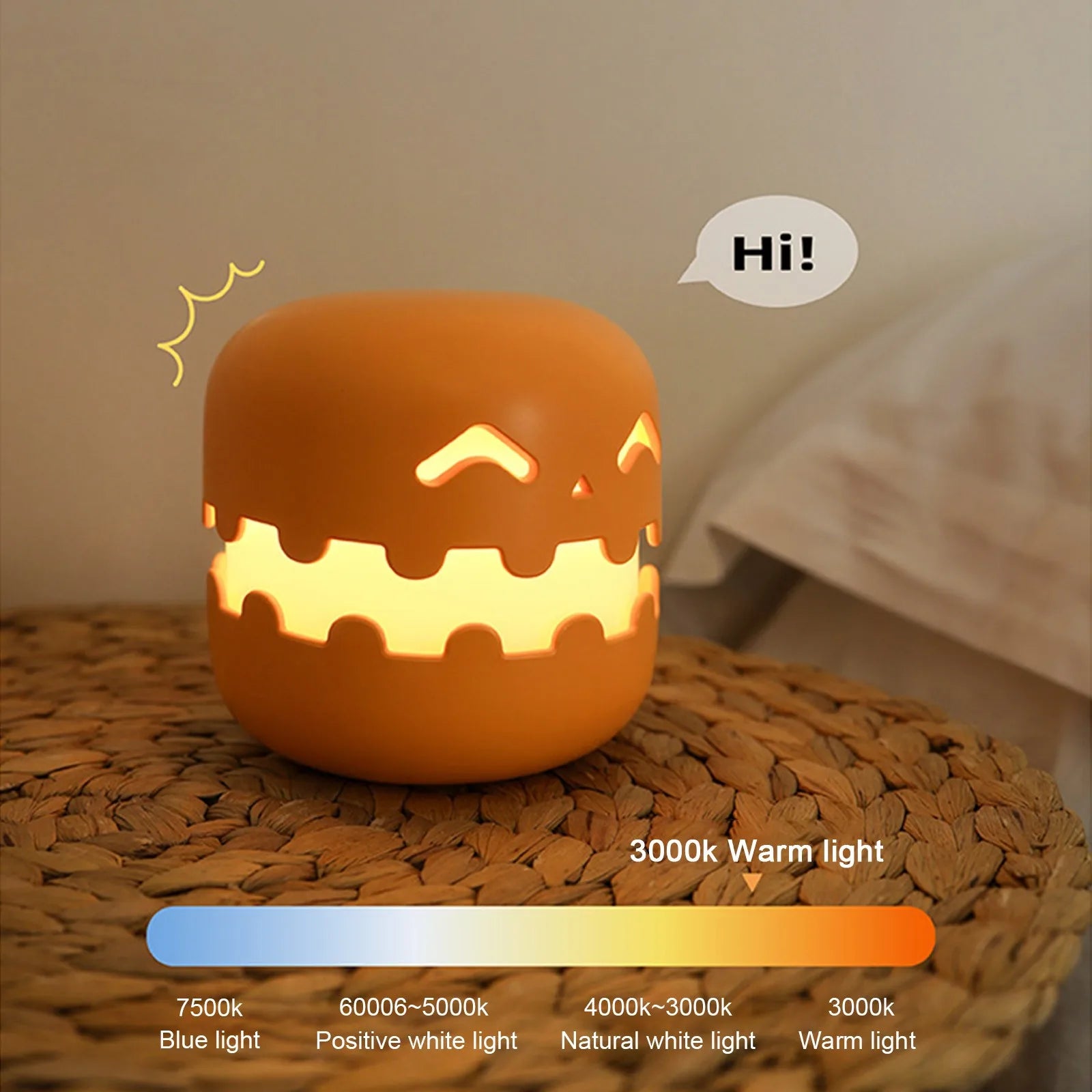 Halloween Pumpkin Night Light - Wholesalus