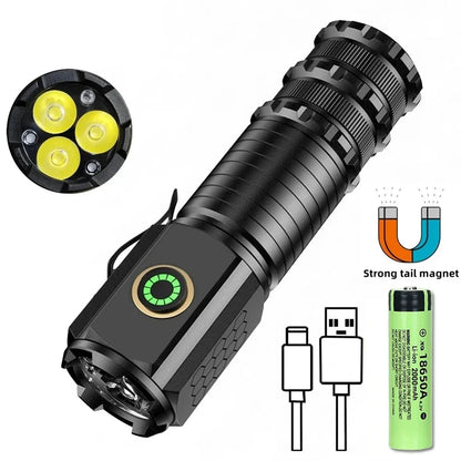 Multifunctional Powerful Super Bright Flashlight - Wholesalus