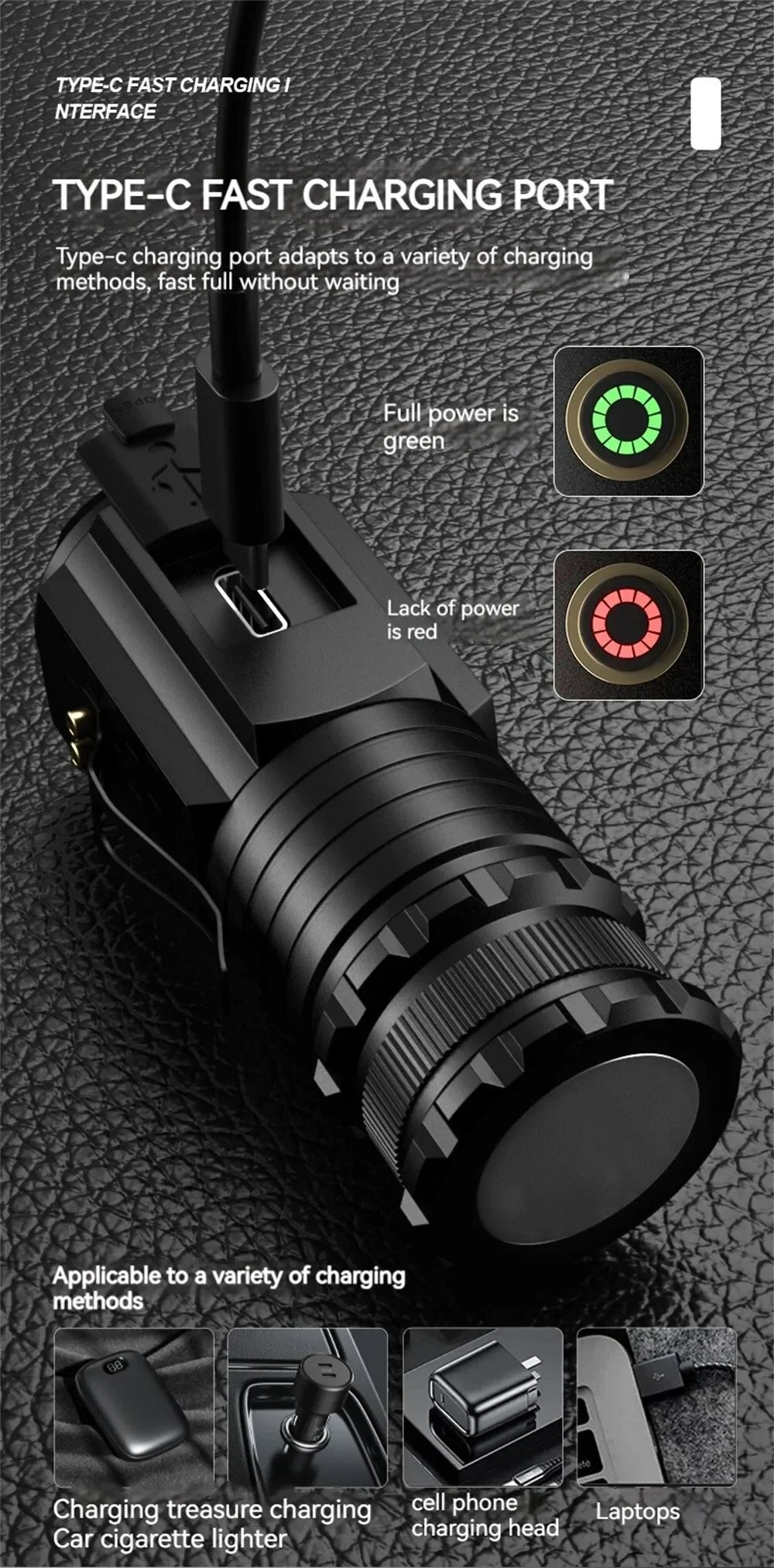 Multifunctional Powerful Super Bright Flashlight - Wholesalus