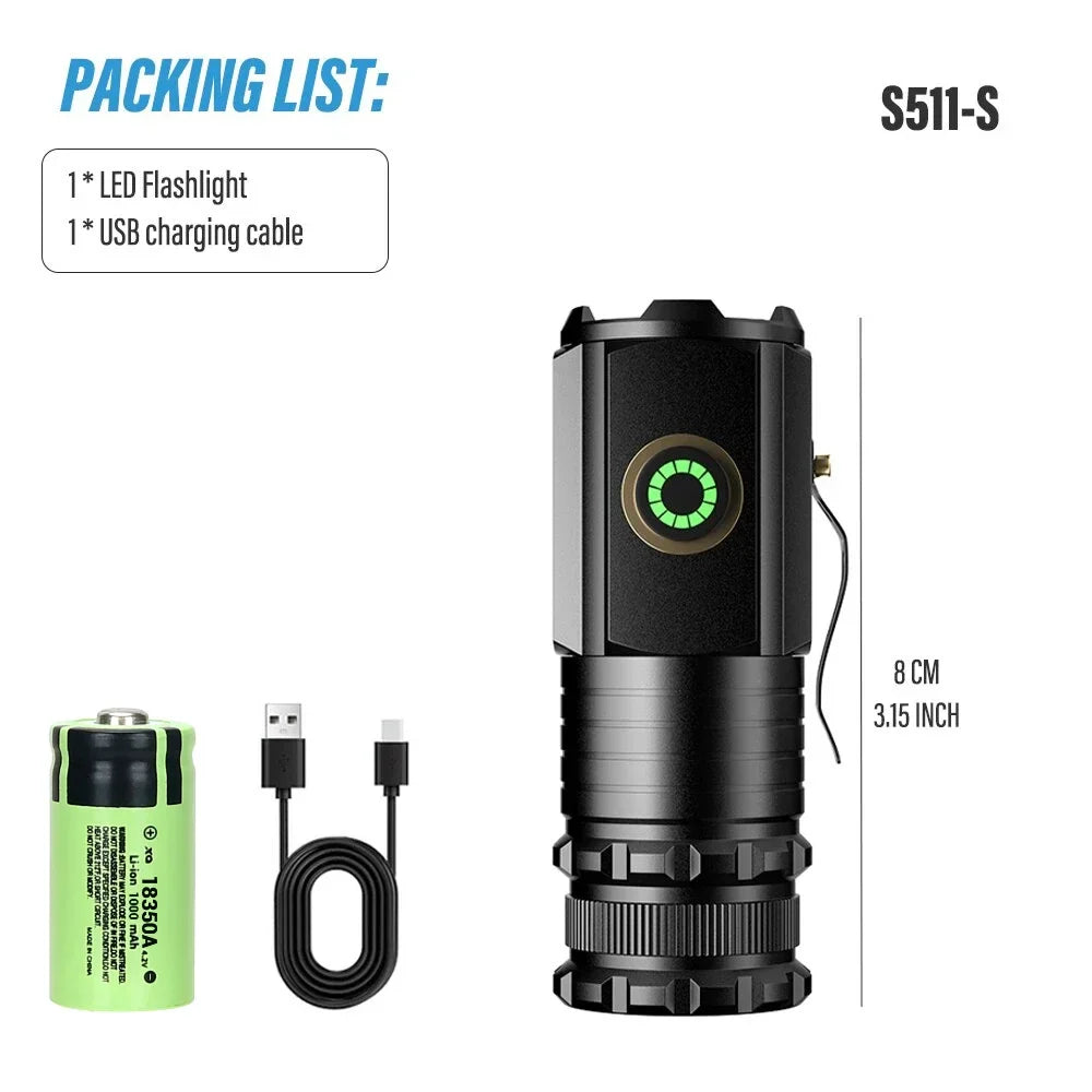 Multifunctional Powerful Super Bright Flashlight - Wholesalus