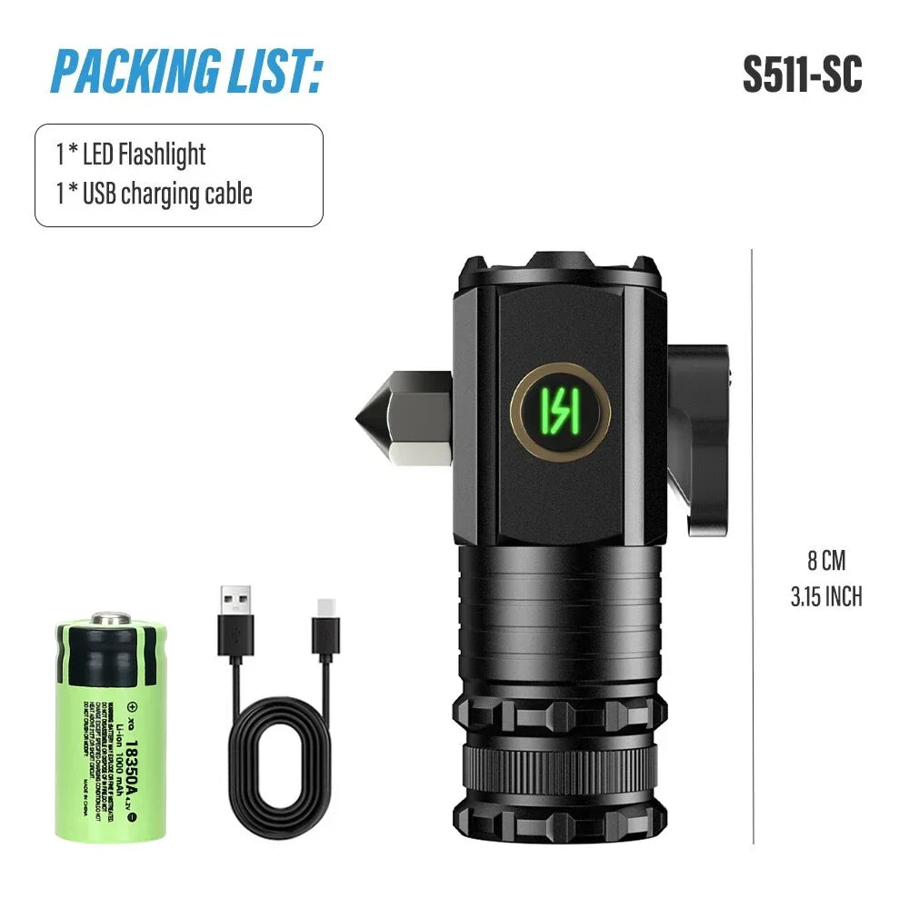 Multifunctional Powerful Super Bright Flashlight - Wholesalus