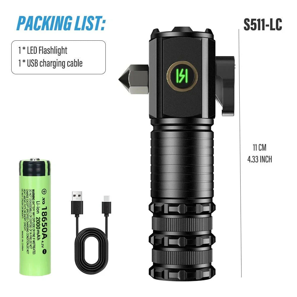Multifunctional Powerful Super Bright Flashlight - Wholesalus