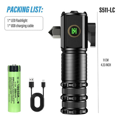 Multifunctional Powerful Super Bright Flashlight - Wholesalus