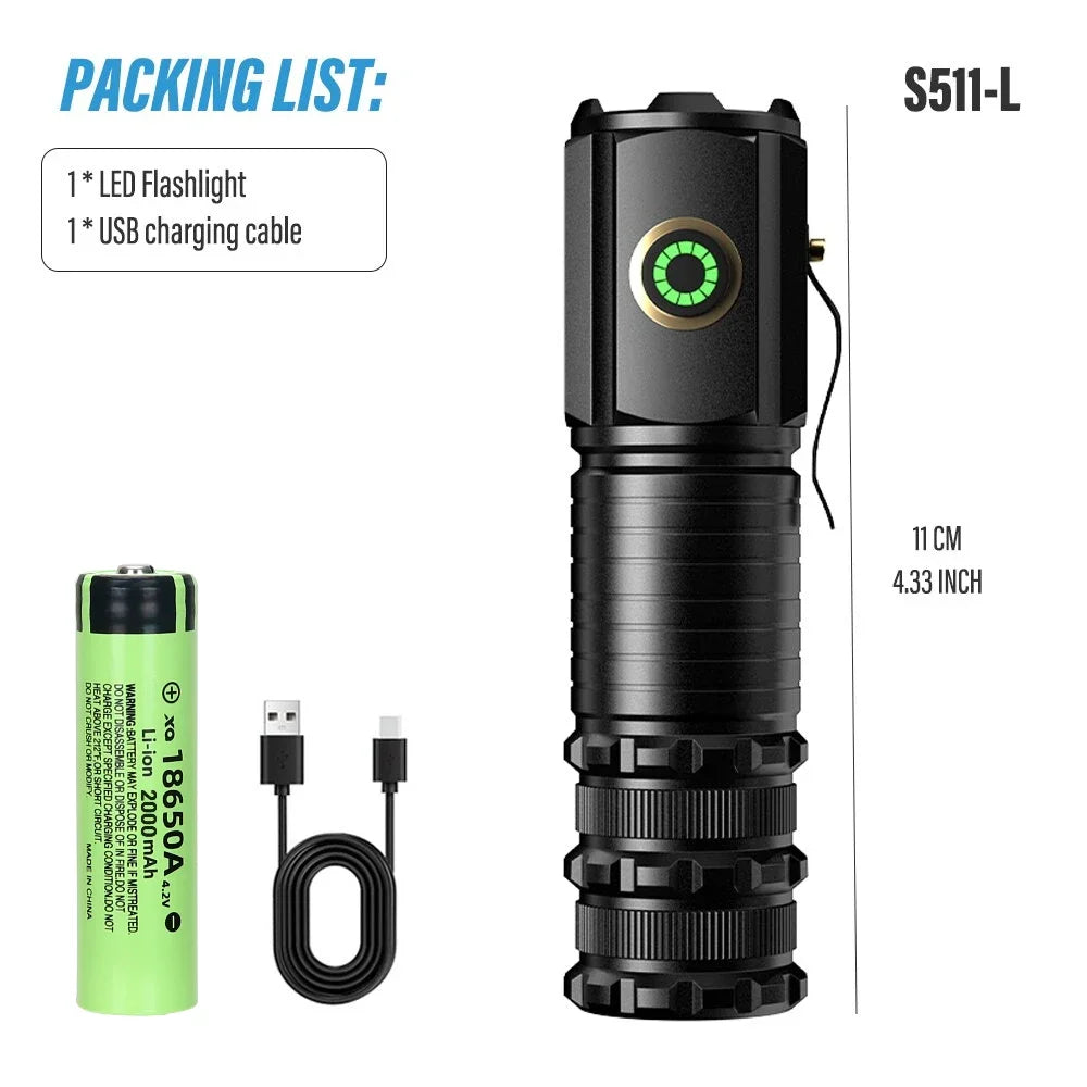 Multifunctional Powerful Super Bright Flashlight - Wholesalus