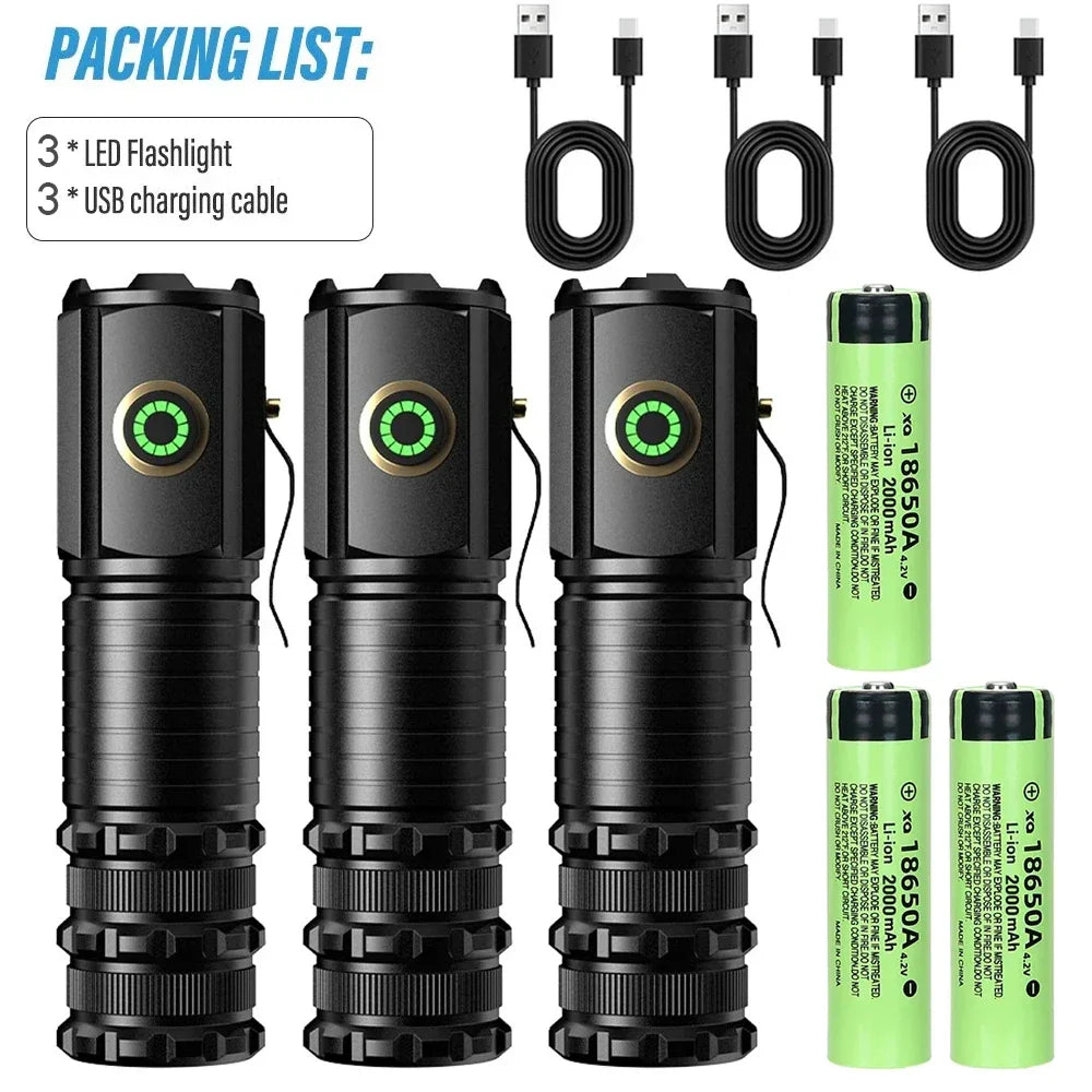 Multifunctional Powerful Super Bright Flashlight - Wholesalus