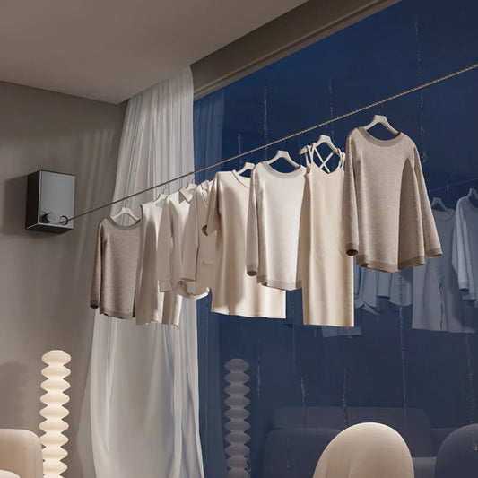 Retractable Space-Saving Clothesline - Wholesalus