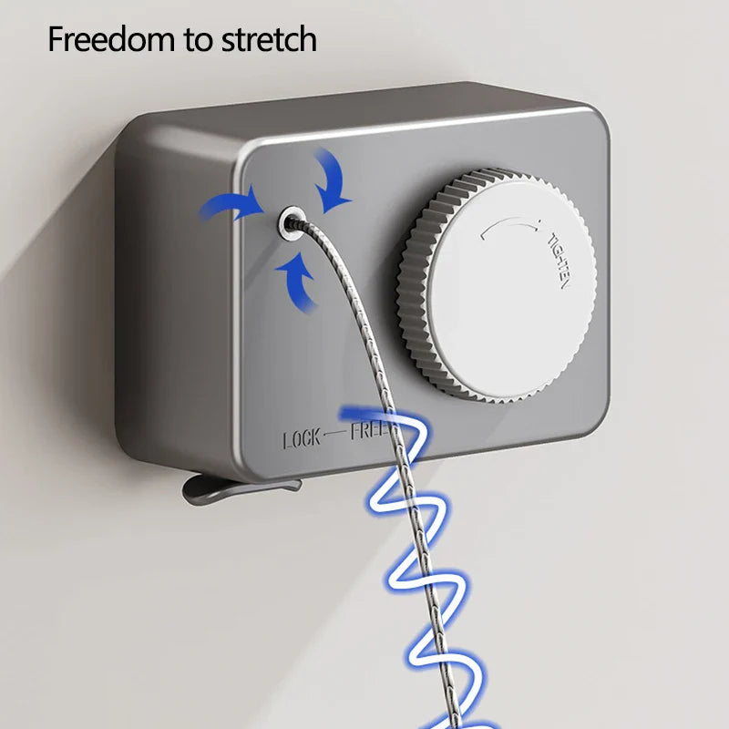 Retractable Space-Saving Clothesline - Wholesalus