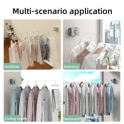 Retractable Space-Saving Clothesline - Wholesalus